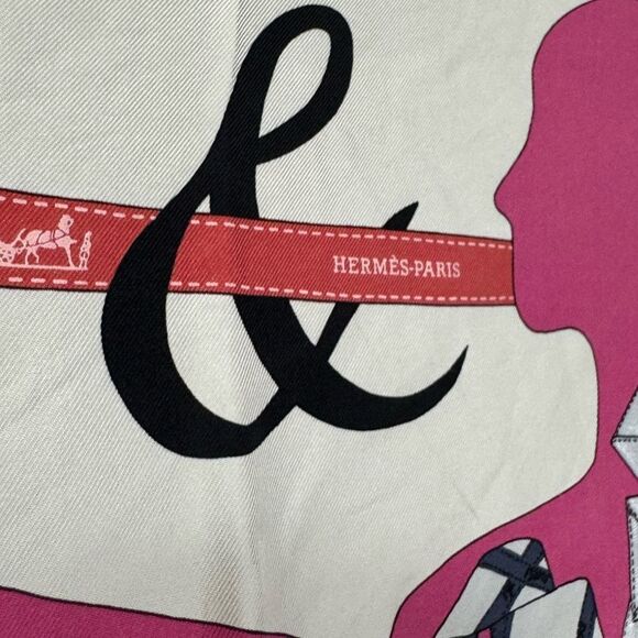 Hermès Monsieur & Madame Silk Scarf Large - Picture 7 of 12